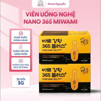 Nghệ Nano 365 Miwami Keyword phụ: Curcumin 365 Plus · viên uống nghệ Hàn Quốc · nghệ hữu cơ · thực phẩm chức năng Hàn Quốc · curcumin 32 gói